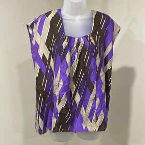 NWOT Michael Kors 100% silk blouse.  Size L large 12/14
